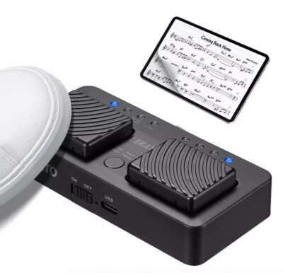 LEKATO Wireless Bluetooth Page Turner Music Page Turner for Tablets iPads Phones