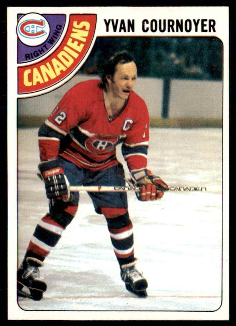 1978-79 Topps Hockey Cards Yvan Cournoyer Montreal Canadiens #60