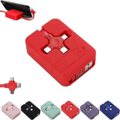 3 in 1 Data Line Fast Charging Line Storage Box, Three in One Charging Cable - Image 1 of 4