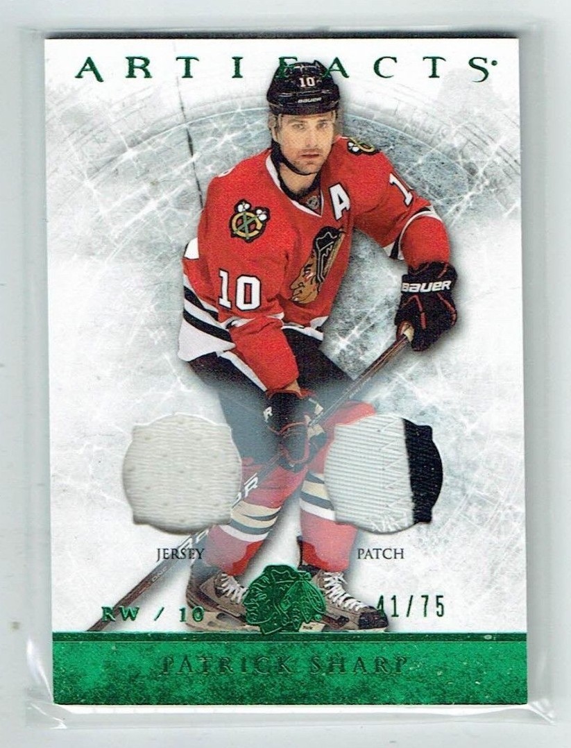 12-13 UD Upper Deck Artifacts  Patrick Sharp  /75  Jersey--Patch