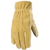 Wells Lamont Full Leather Work Gloves, Womens, Grain Cowhide, Small (1124s) Wells Lamont Full Leather Work Gloves, Womens, Grain Cowhide, Small (1124s)