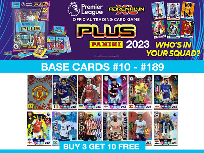 Panini Adrenalyn XL Plus 2023 Premier League Karten 22/23 Base Cards #10-#189