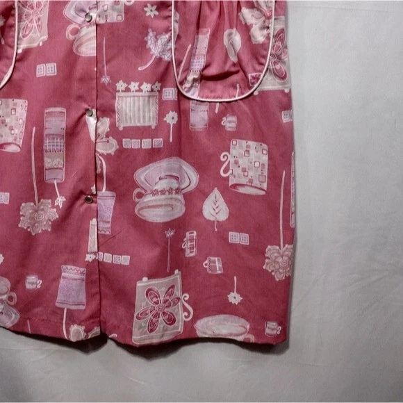 Vestido de noche Babydoll vintage floral taza de té para mujer L rosa blanco retro informal playa Foto 4 de 4