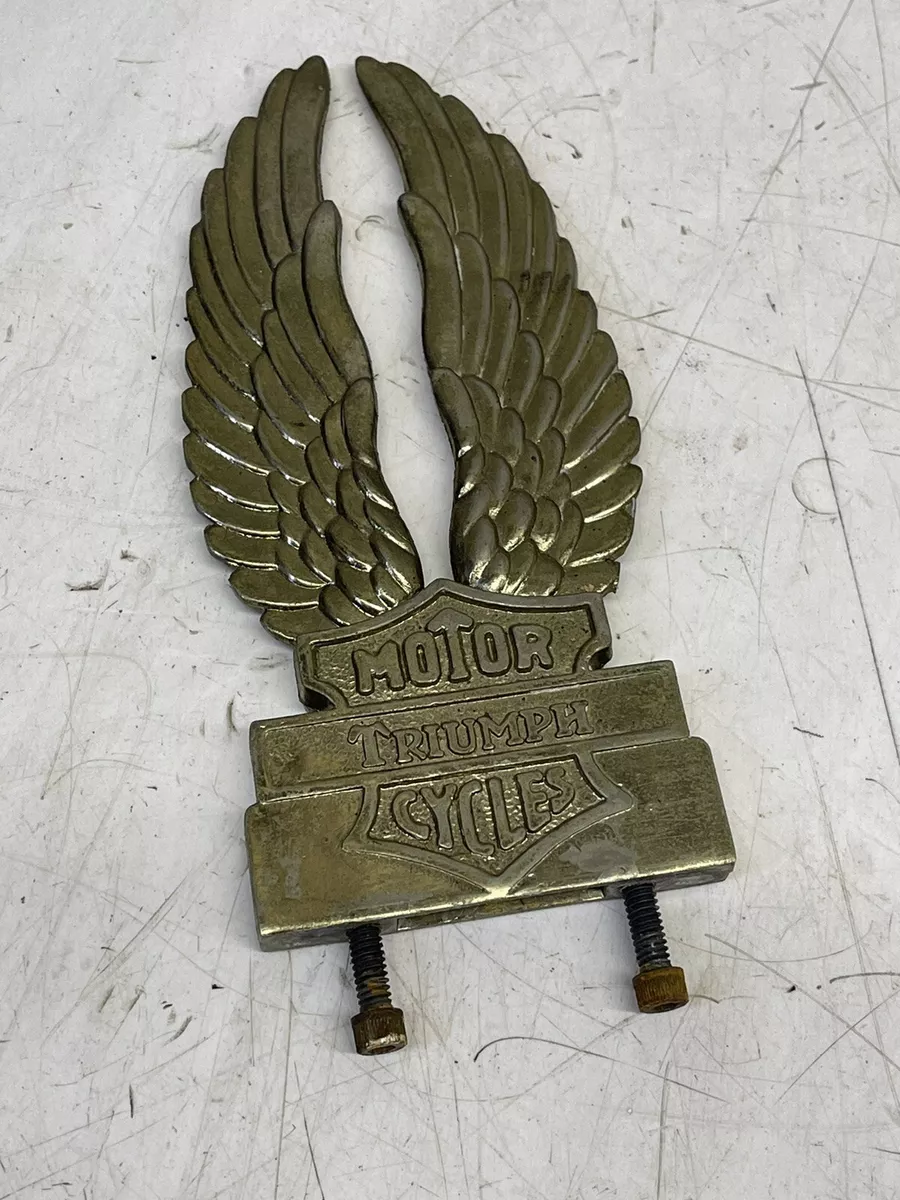 Wing Sissy Bar Insert Triumph Harley Davidson Motor Cycles Brass