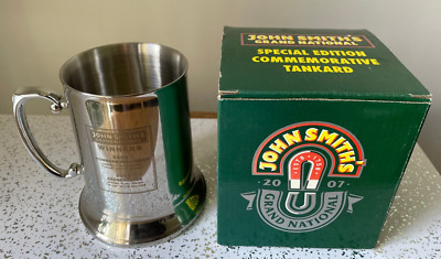 2007 John Smiths Grand National Commemorative Edelstahl Bierkrug 