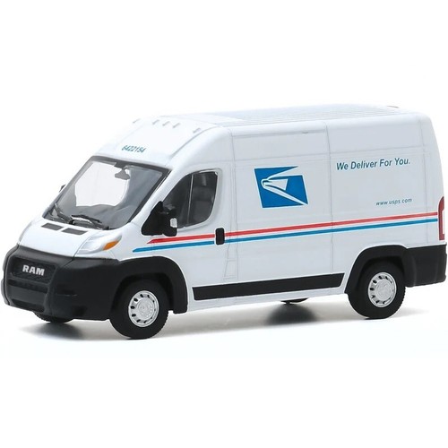 2x USPS Post RAM Promaster Durastar Caja Camión 1/64 Fundido Modelismo Coche - Imagen 7 de 9
