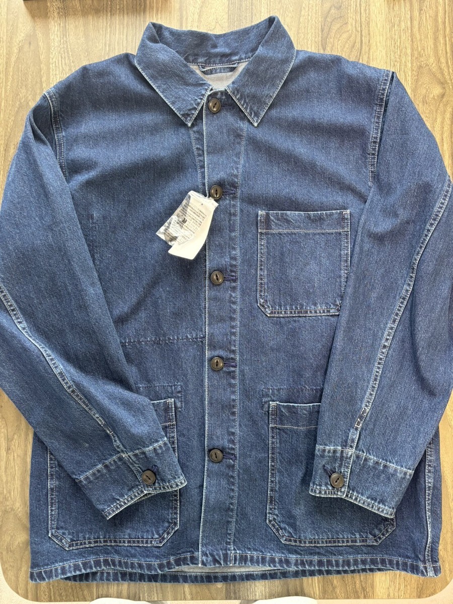 S,M,XL UNIQLO Utility Jacket (Denim) Blue Unisex Japan Large S,M,XL UNIQLO Utility Jacket (Denim) Blue Unisex Japan Large