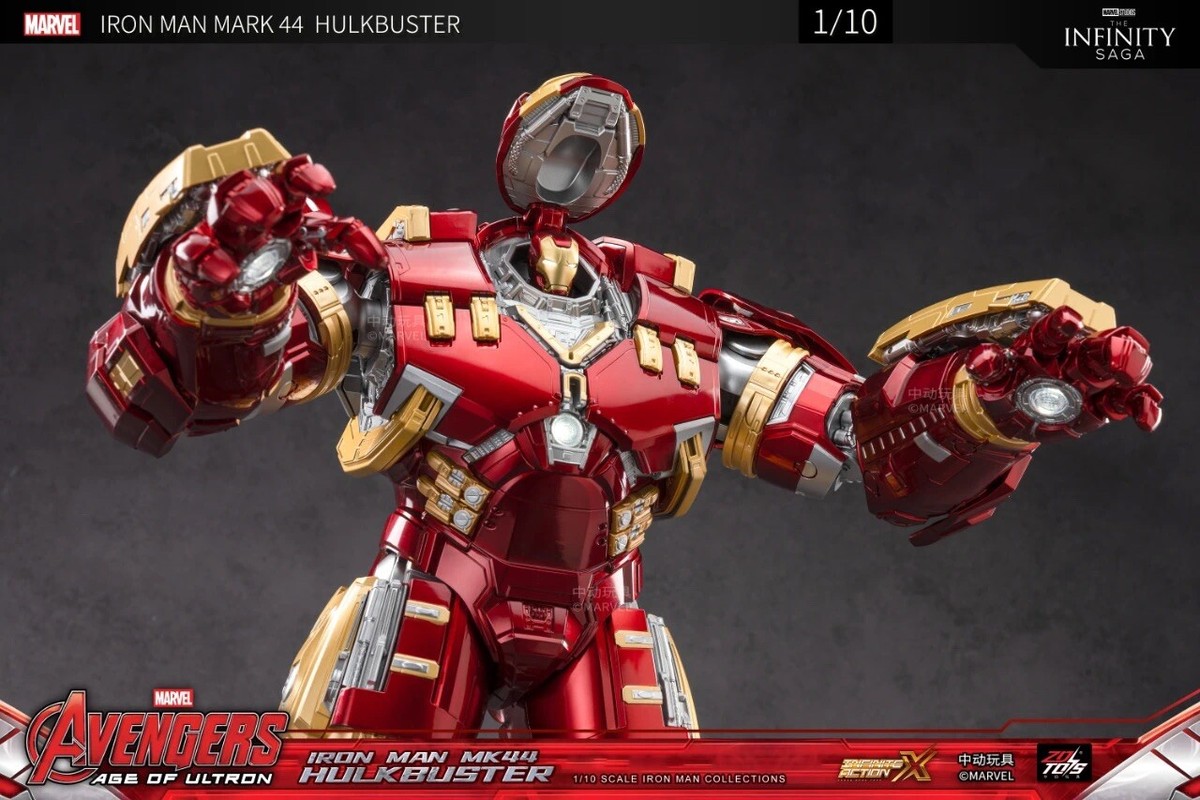 zd toys HULKBUSTER 2.0 IRON MAN MARK 44 LED avengers age of ultron