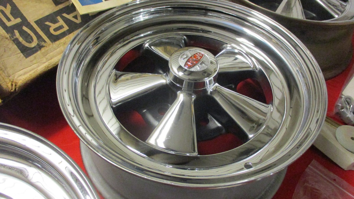 VINTAGE CRAGAR GT SS WHEEL 15X6 CHROME 5 X 4 3/4 NOS CAMARO