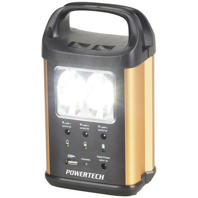 Powertech 7W 6V 4.5Ah SLA Monocrystalline Solar Recharge LED Light Kit ...