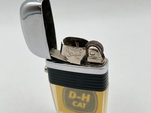Vintage Scripto D-H Cat Dean-Hanes Machinery VU-Lighter w/ Black Band READ AS-IS - Picture 11 of 13