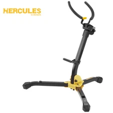Hercules DS630BB Auto Grip System Alto/Tenor Saxophone Folding Stand with Bag