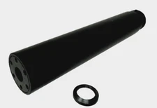 .300 BLK 5/8X24 Barrel Extension Linear Comp Solid Aluminum Tube + Crush Washer