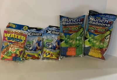 2 Packs Zuru Bunch O Balloons Self Sealing Water Instant + 200 X Shot 500 Total
