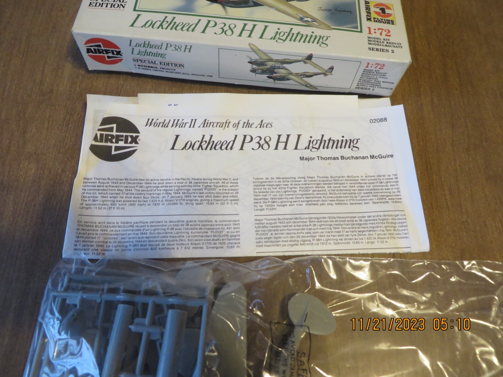 Lot of 6 Vintage AirFix Model plane kits 1/72 scale eBay