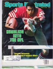 SPORTS ILLUSTRATED APRIL 26 1982 RENALDO NEHEMIAH SAN FRANCISCO 49ERS