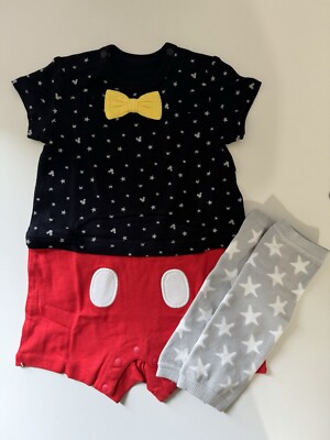 UNIQLO Baby Disney Mickey Mouse Romper One Piece Leg