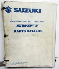 1989 to 1994 Suzuki Swift Dealer Parts Book Catalog Original Dated Jan 1995