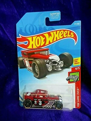 Hot Wheels Bone Shaker HW Game Over Series #4/5 Red Die-Cast 1:64 Scale New