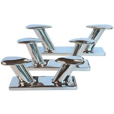Horn Double Bollard Cleats, A4 Stainless Steel, Available in 3 Sizes - Freepost