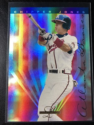 1995 Leaf Limited Chipper Jones Prism Foil Baseball Card #78 Braves