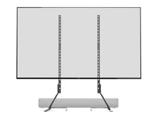 Amazon Basics Universal TV Stand, Black - Height Adjustable up to 77"/80 bs