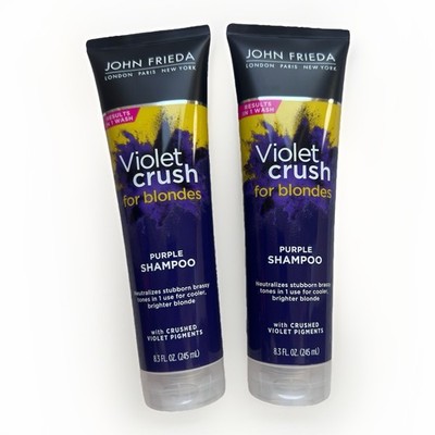 2 Pack John Frieda Violet Crush Purple For Blondes Shampoo￼8.3 oz