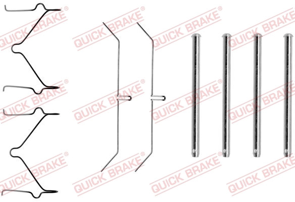 ZubehöRkit, Scheibenbremsbelag Quick Brake 109-1129 FüR Toyota VW-image