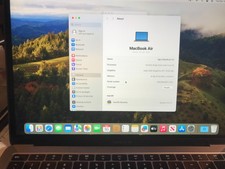 MacBook Air 2019 A1932 13.3" i5 1.6GHZ 8GB 128GB Gray USED Read  073