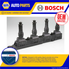 Image of Ignition Coil fits VAUXHALL CORSA C, D 1.2 04 to 11 Z12XEP Bosch 1208020 Quality