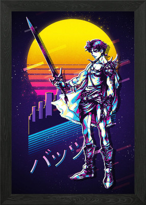 Final Fantasy V 5 Bartz Framed Wall Art Poster Canvas Print Picture