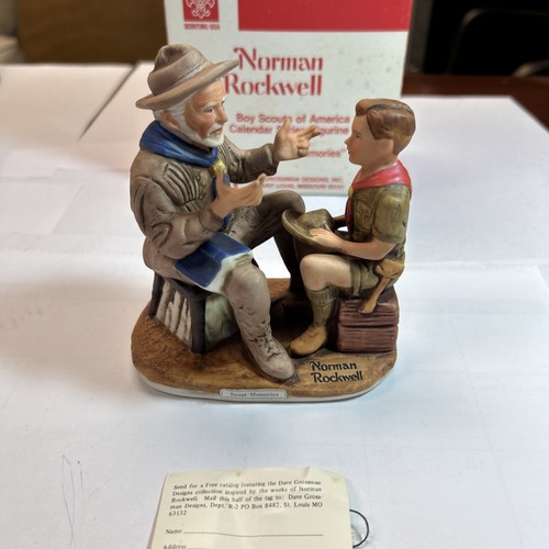 Norman Rockwell Boy Scout Memories Calendar Series Porcelain Figurine 1981 BSA-6