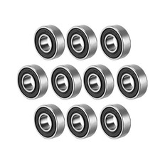 10Pcs Deep Groove Ball Bearing 698-2RS Double Sealed 8x19x6mm Carbon Steel