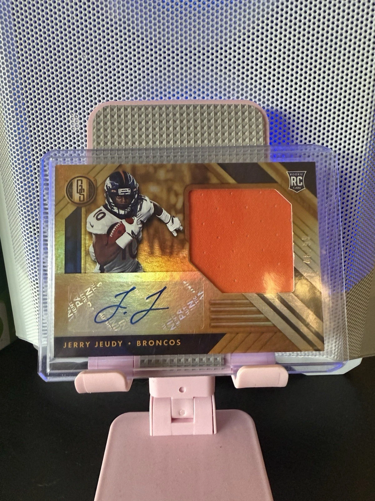 Jerry Jeudy Panini Gold Standard Rookie Jersey Autographs Jumbo #JJ Base