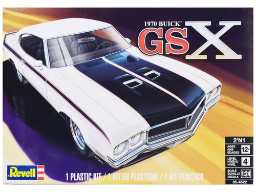 1970 Buick GSX Model Kit 1/24 Scale Level 4 Revell 2-in-1 - Afbeelding 3 van 5