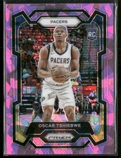2023-24 Panini Prizm #292 Oscar Tshiebwe Rookie Prizms Pink Ice Indiana Pacers