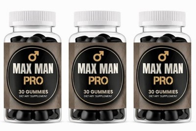 (3 Pack) Max Man Pro Advanced Male Health Supplement to Boost Energy 30Gummy
