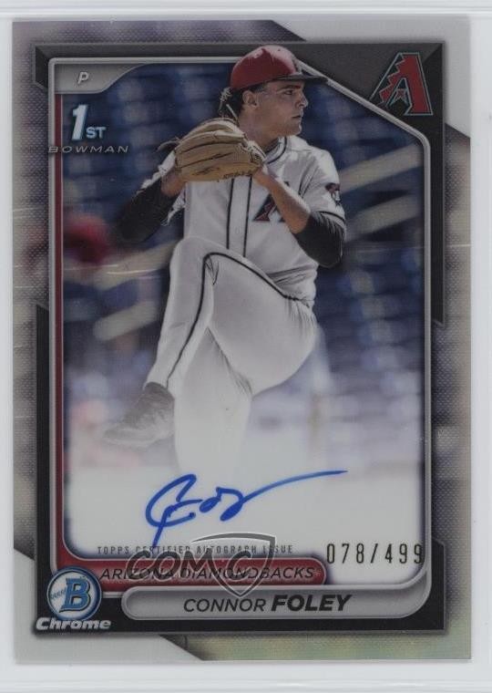 2024 Bowman Draft Chrome Prospect Auto Refractor /499 Connor Foley #CPA-CF