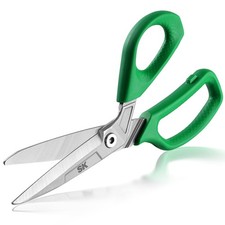 SK 10" Heavy Duty Scissors, All Purpose Shears, Premium CR-V 10 Inch, Green