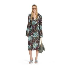 38IT- Gucci Printed Silk Twill Midi Dress Floral - BNWT 859651