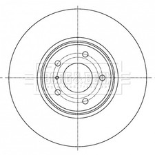 Disco freno singolo ventilato adatto a INFINITI QX50 3.0D anteriore 2013 in poi V9X 320mm B&B nuovo