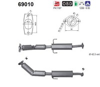 Katalysator FÜR Lexus CT (ZWA10 ), Toyota Auris ( E18 ) - AS 69010