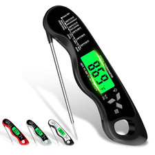 IP67 Waterproof Digital Meat Cooking Thermometer Instant Read Backlight