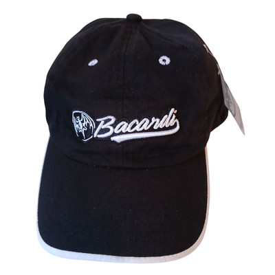 Bacardi Bat Logo Baseball Cap 62 NWT Slide Adjust