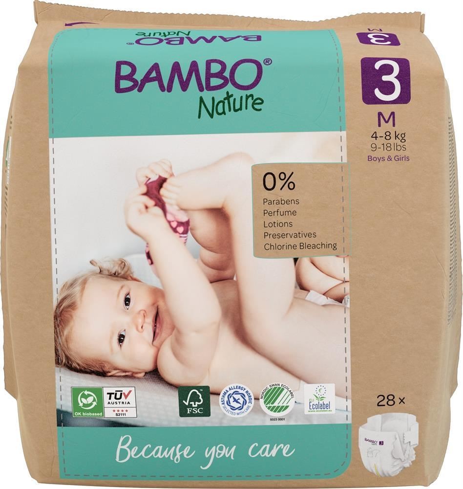 Bambo Nature Eco-Nappy Size 3 - 28 Nappies - Image 4