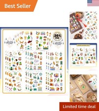 350PCS Colorful Eid Mubarak Stickers for Kids - Perfect Ramadan Decoration