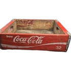 Vintage 1974 COCA-COLA Wooden 32oz Soda Bottle Crate Carrier Chattanooga, TN
