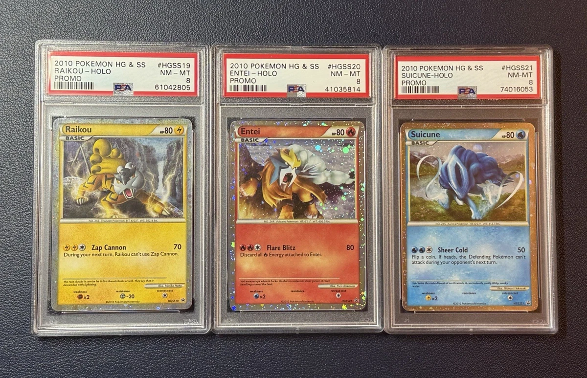 Pokémon Entei Raikou Suicune Individual Trading Cards for sale | eBay