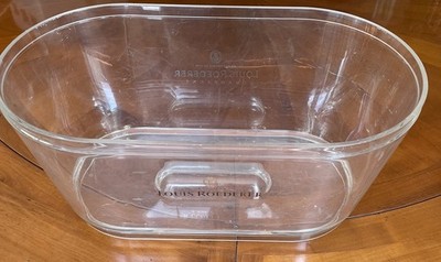 Louis Roederer  Champagne Ice Bucket Acrylic XXL. 19L x 16W x 8.75h