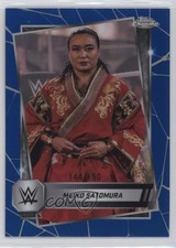 2025 Topps Chrome WWE Blue Refractor 144/150 Meiko Satomura #121 0sm2